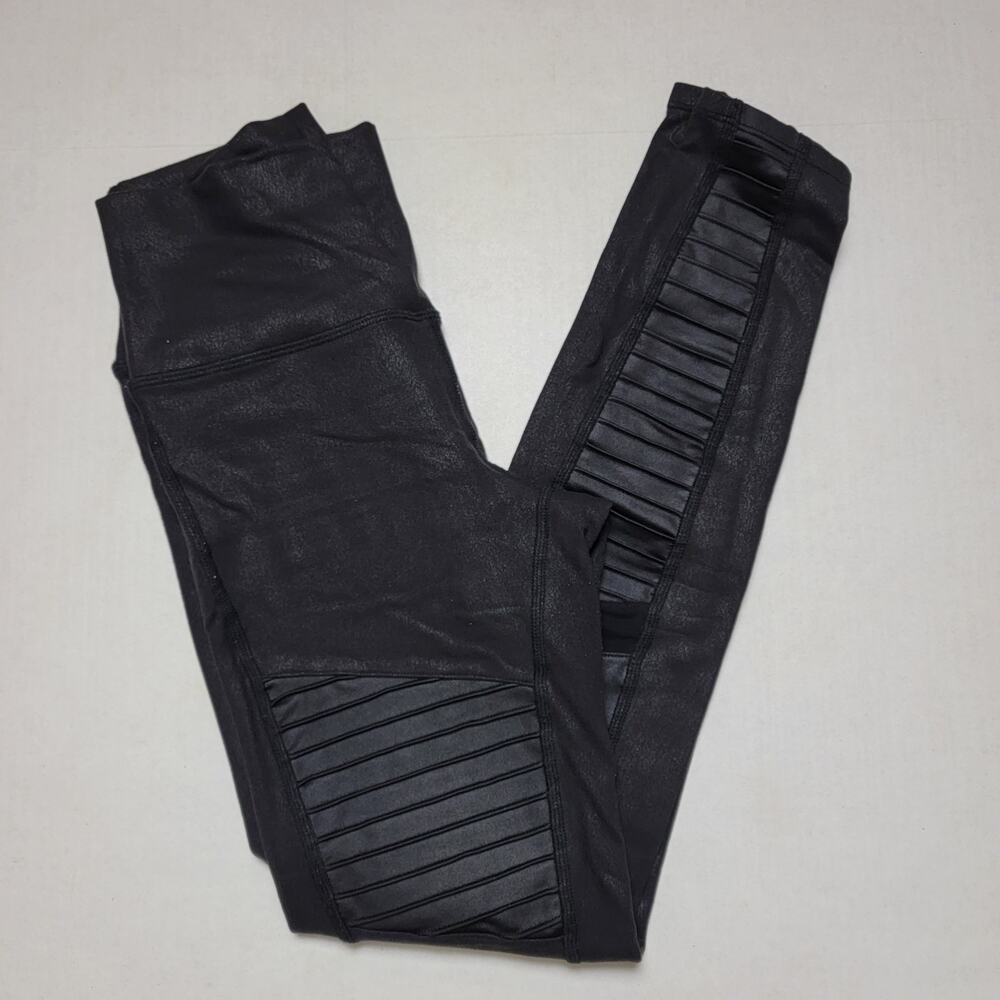 ALO Black Accent Leggings SZ Small